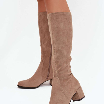 Heel boots model 217836