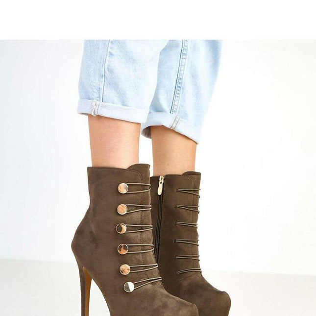 Heel boots model 217916