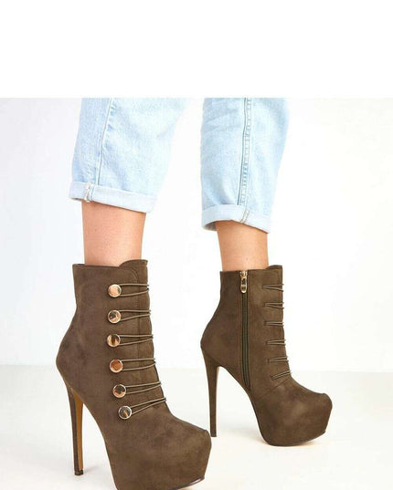 Heel boots model 217916