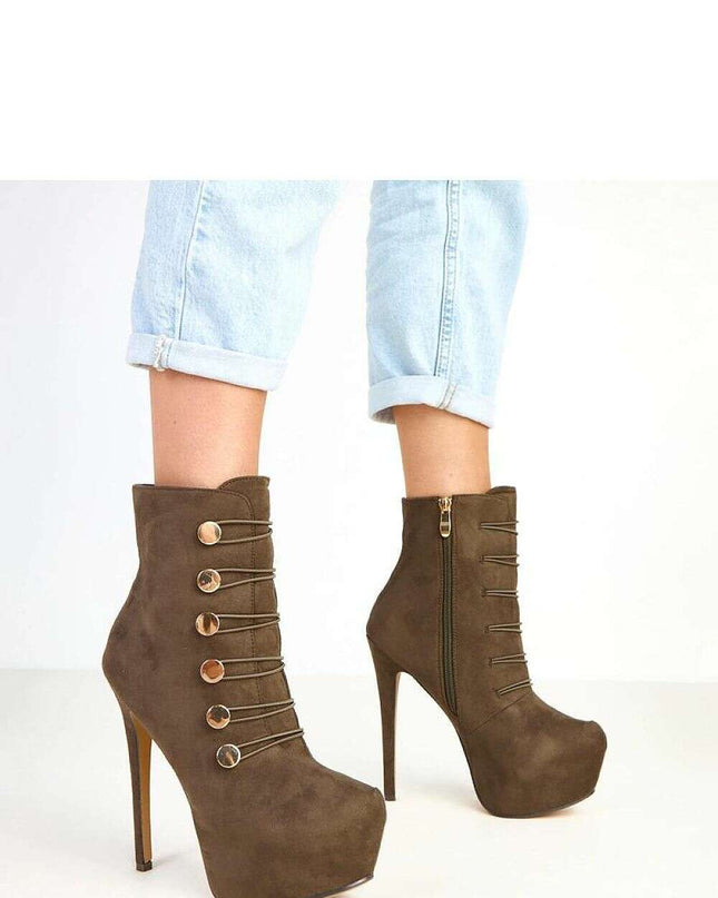Heel boots model 217916