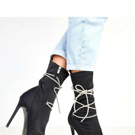 Heel boots model 217942