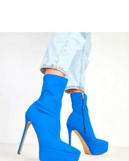 Heel boots model 217957