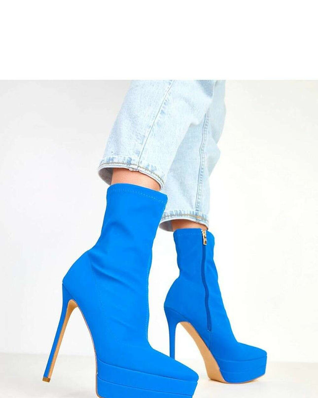 Heel boots model 217957