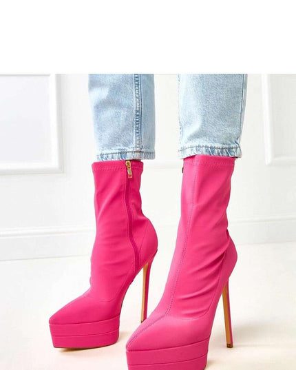 Heel boots model 217957