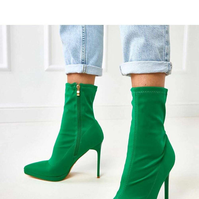 Heel boots model 218157