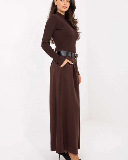 Women’s Palazzo Trousers – High Waist, Pleated, One-Size-Fits-All