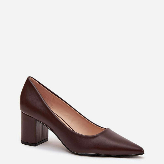 Block heel pumps model 218679