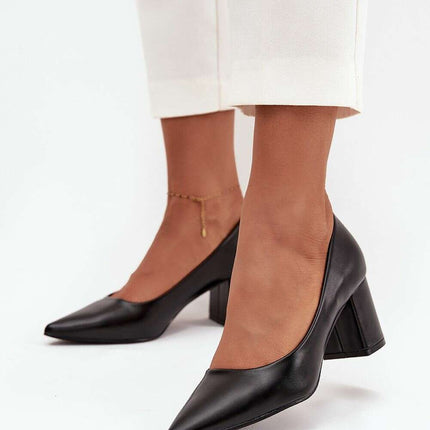 Block heel pumps model 218679