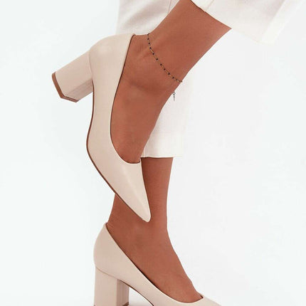 Block heel pumps model 218679