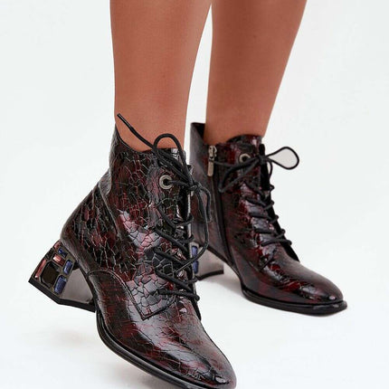 Heel boots model 218721