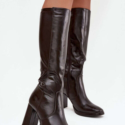 Heel boots model 218732