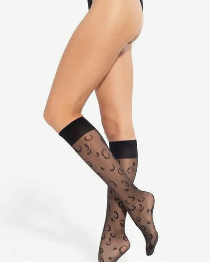Patterned Knee High Socks 20 DEN Semi-Matte – Elegant Comfort Fit
