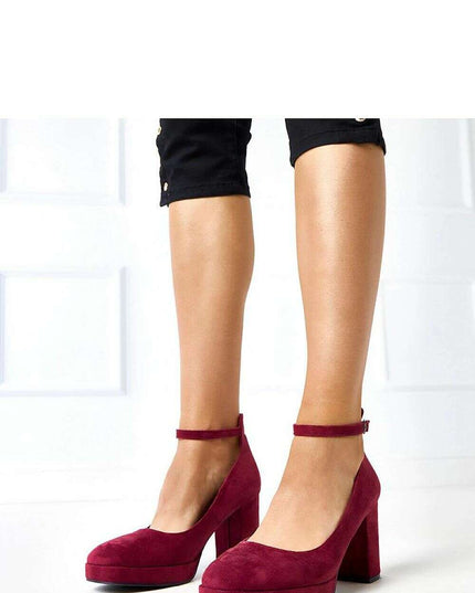 Block heel pumps model 218820