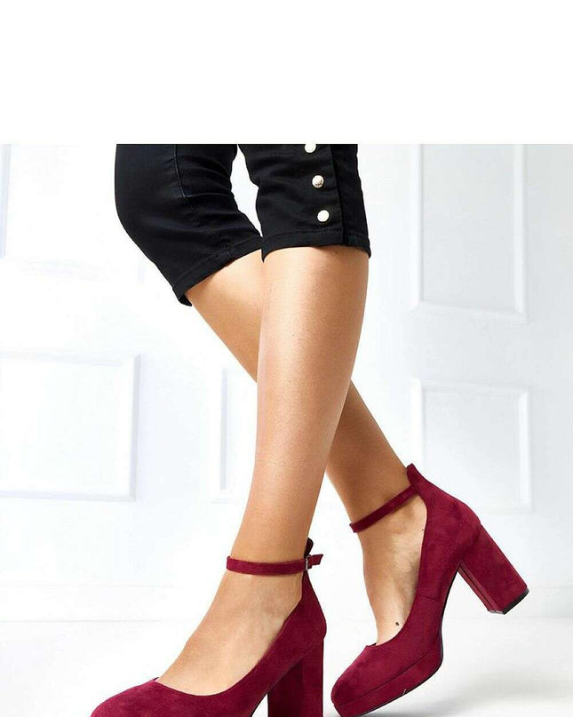 Block heel pumps model 218820