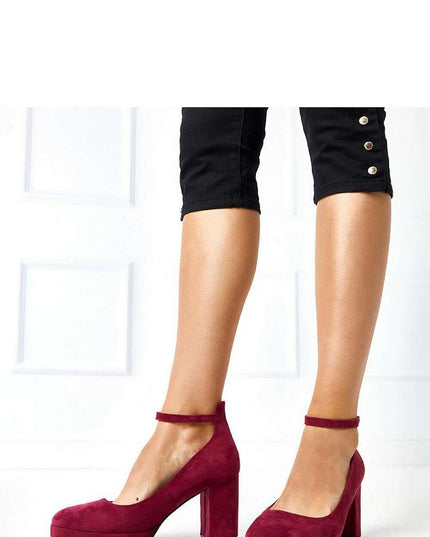 Block heel pumps model 218820