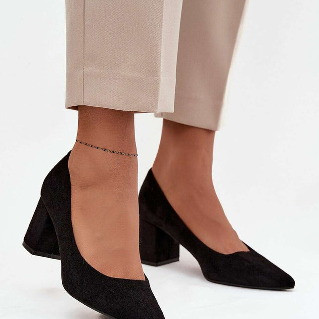 Block heel pumps model 218914