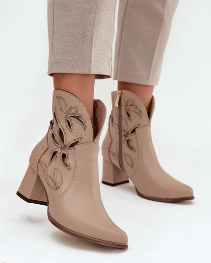 Heel boots model 219129