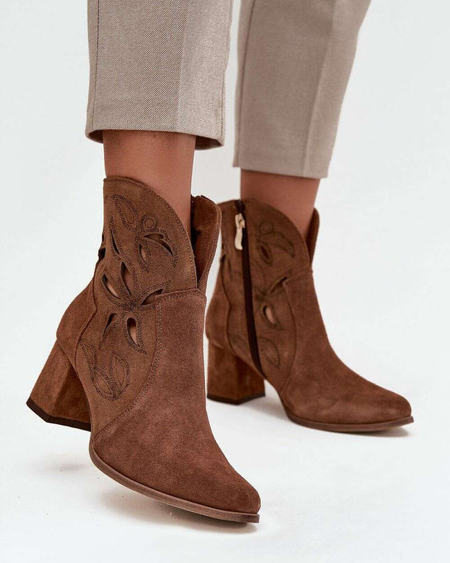 Heel boots model 219132