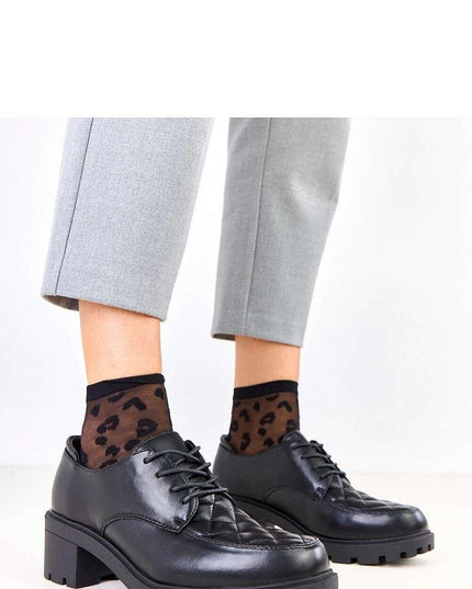 Heeled low shoes model 219166