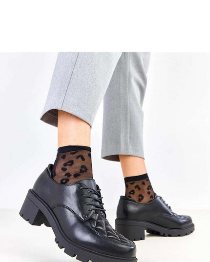 Heeled low shoes model 219166