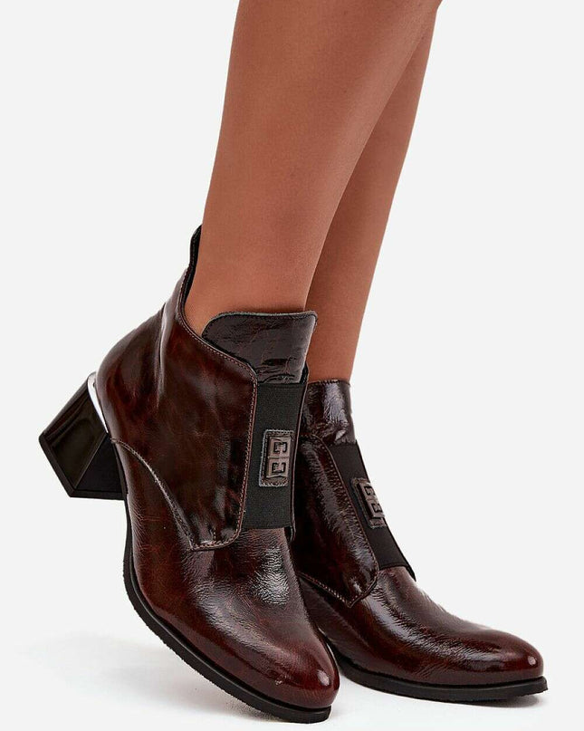 Heel boots model 219404