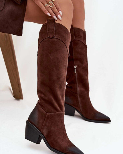 Heel boots model 219399