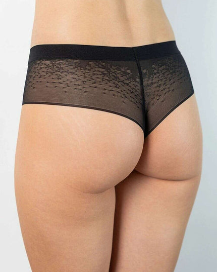 Three-Pack Cotton String Panties – Lace Back, OEKO-TEX Gusset, No Show