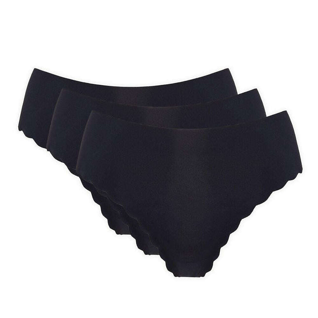 Minimal Seam Panties 3-Pack – Cotton Gusset & Decorative Edge