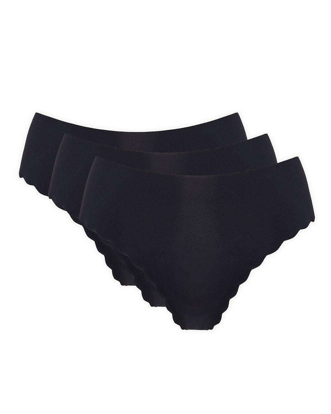 Minimal Seam Panties 3-Pack – Cotton Gusset & Decorative Edge