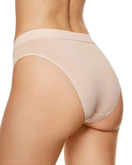 Three-Pack Cotton Thongs – Deep Cut Leg & Wide Waistband Comfort