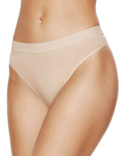 Three-Pack Cotton Thongs – OEKO-TEX Certified, Wide Waistband, Made in Poland