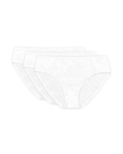 Three-Pack Cotton Gusset Thongs – Everyday Comfort in Beige, Black & White
