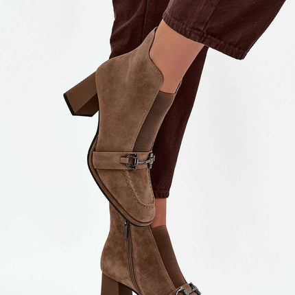 Heel boots model 219563