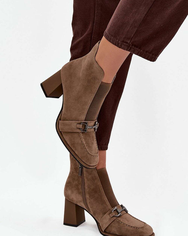 Heel boots model 219563