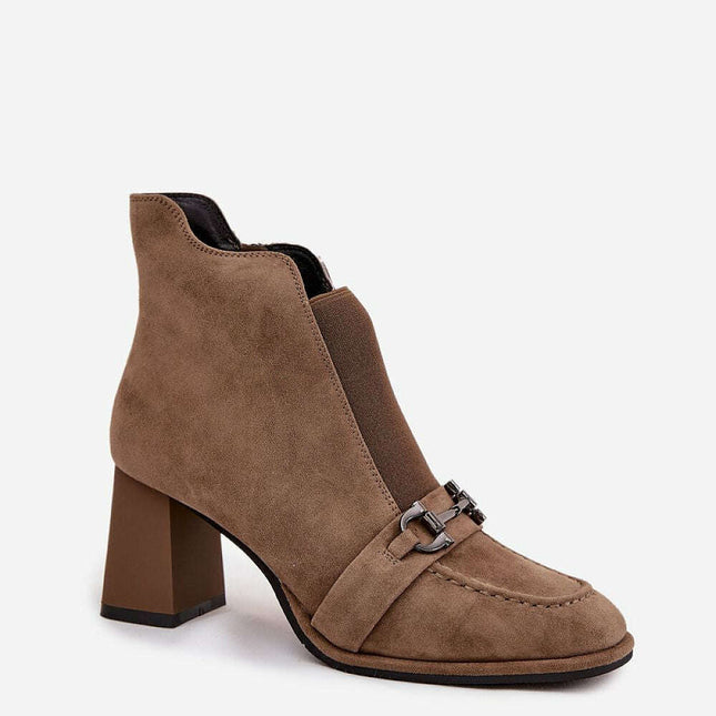 Heel boots model 219563