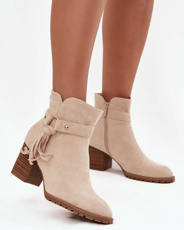 Heel boots model 219572