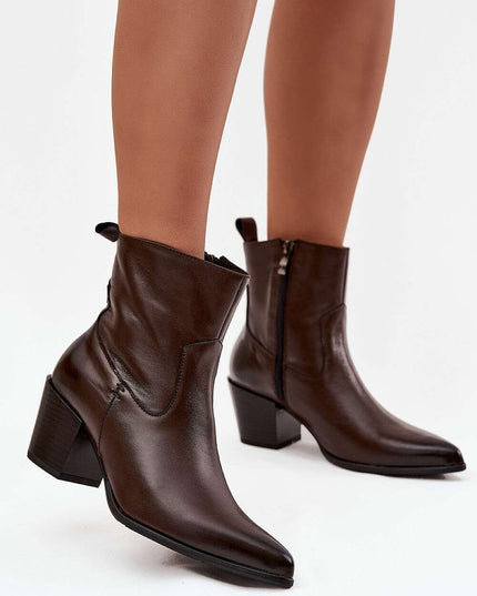 Heel boots model 219575