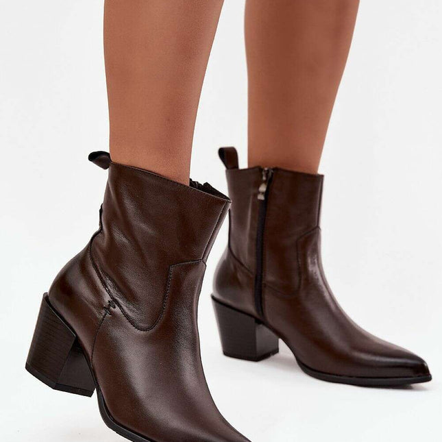 Heel boots model 219575