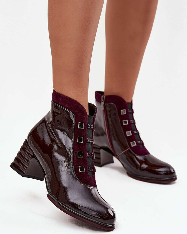 Heel boots model 219577