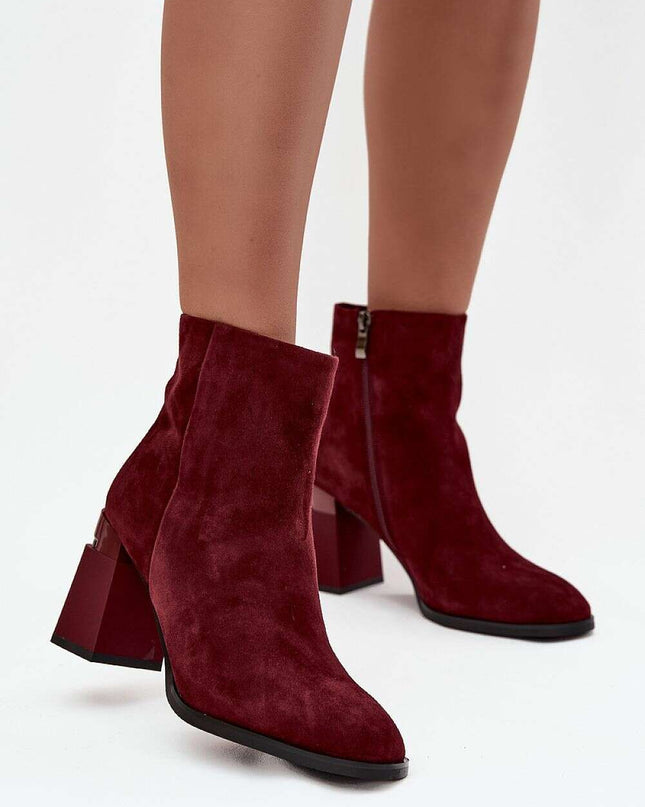 Heel boots model 219579