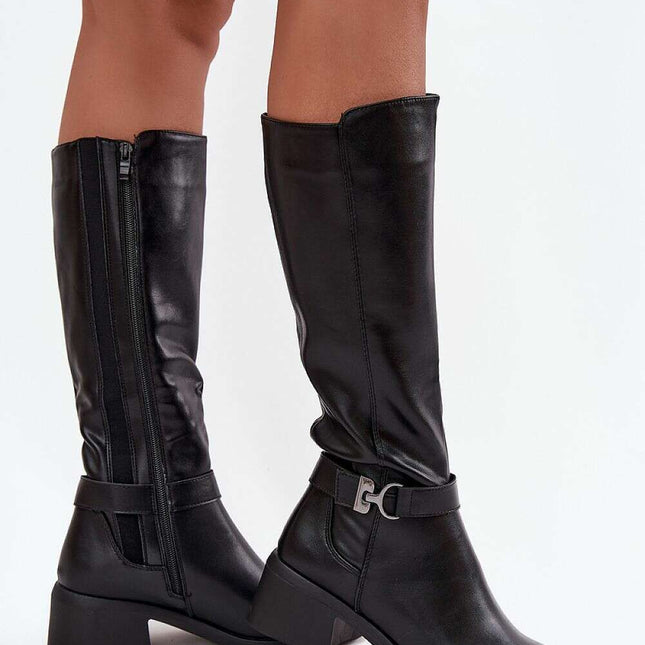 Heel boots model 219584