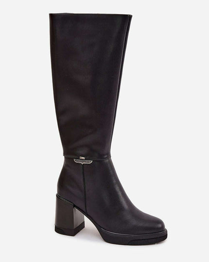 Heel boots model 219586