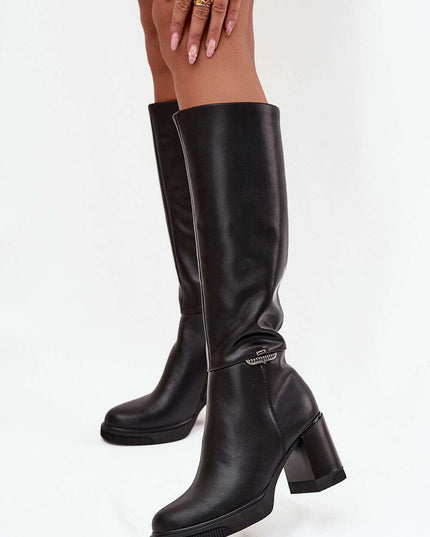 Heel boots model 219586