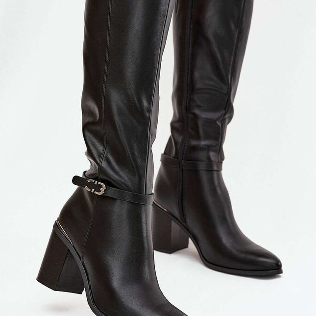 Heel boots model 219587