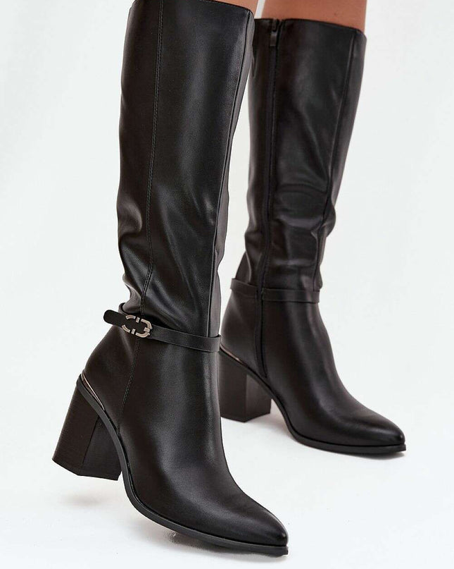 Heel boots model 219587