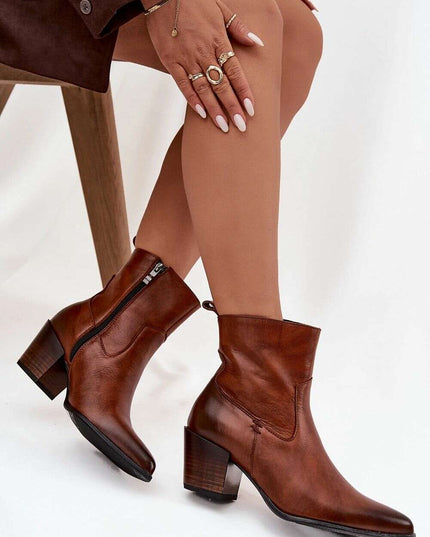 Heel boots model 219575