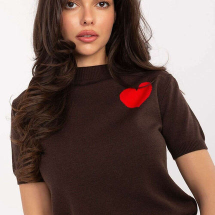 Short sleeve sweater model 219593