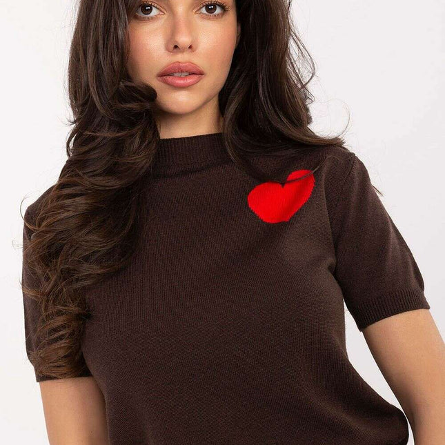 Short sleeve sweater model 219593