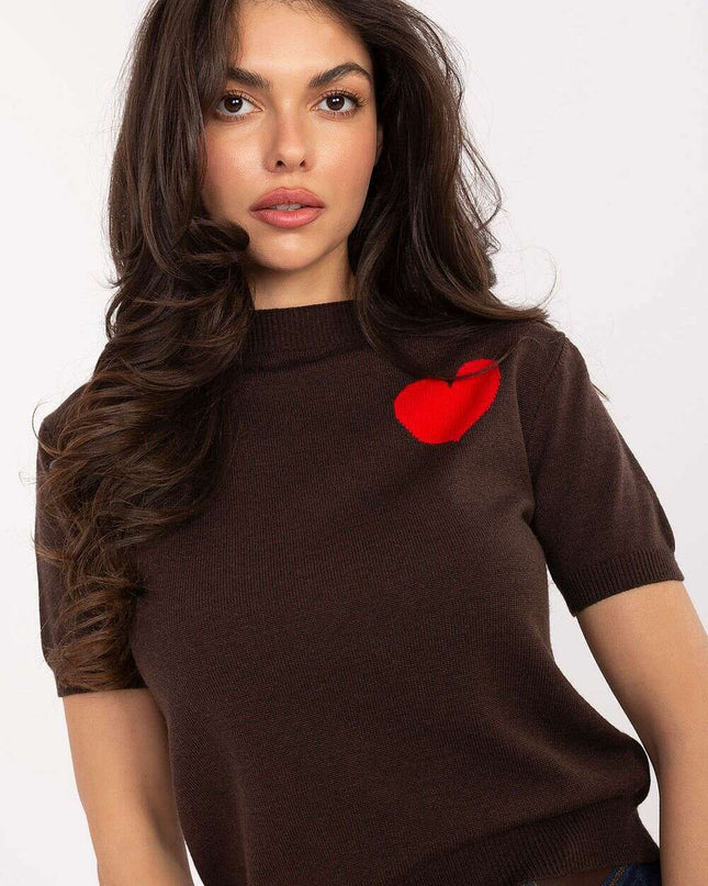 Short sleeve sweater model 219593