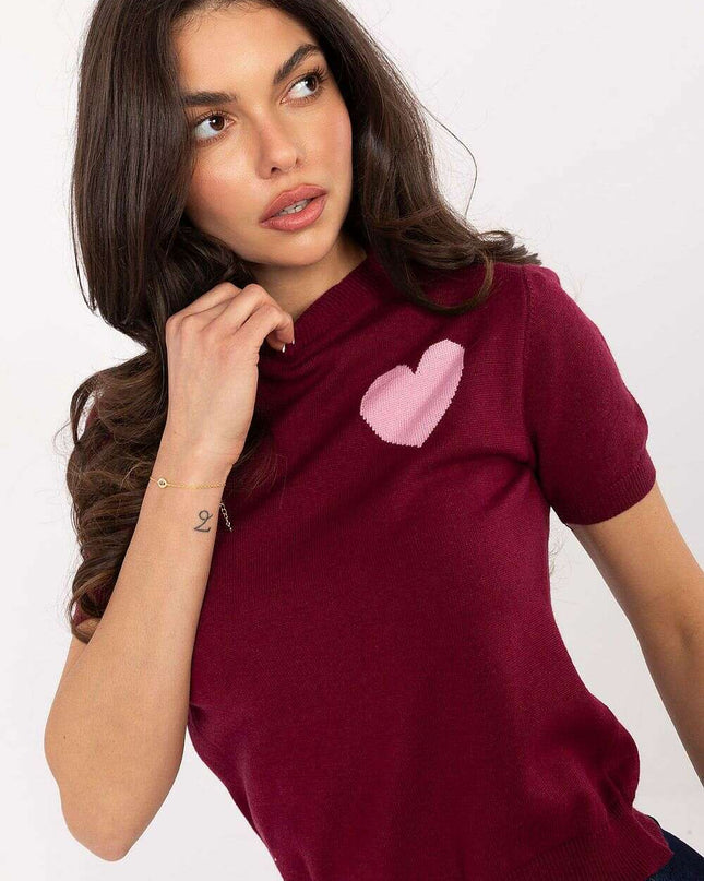 Short sleeve sweater model 219594